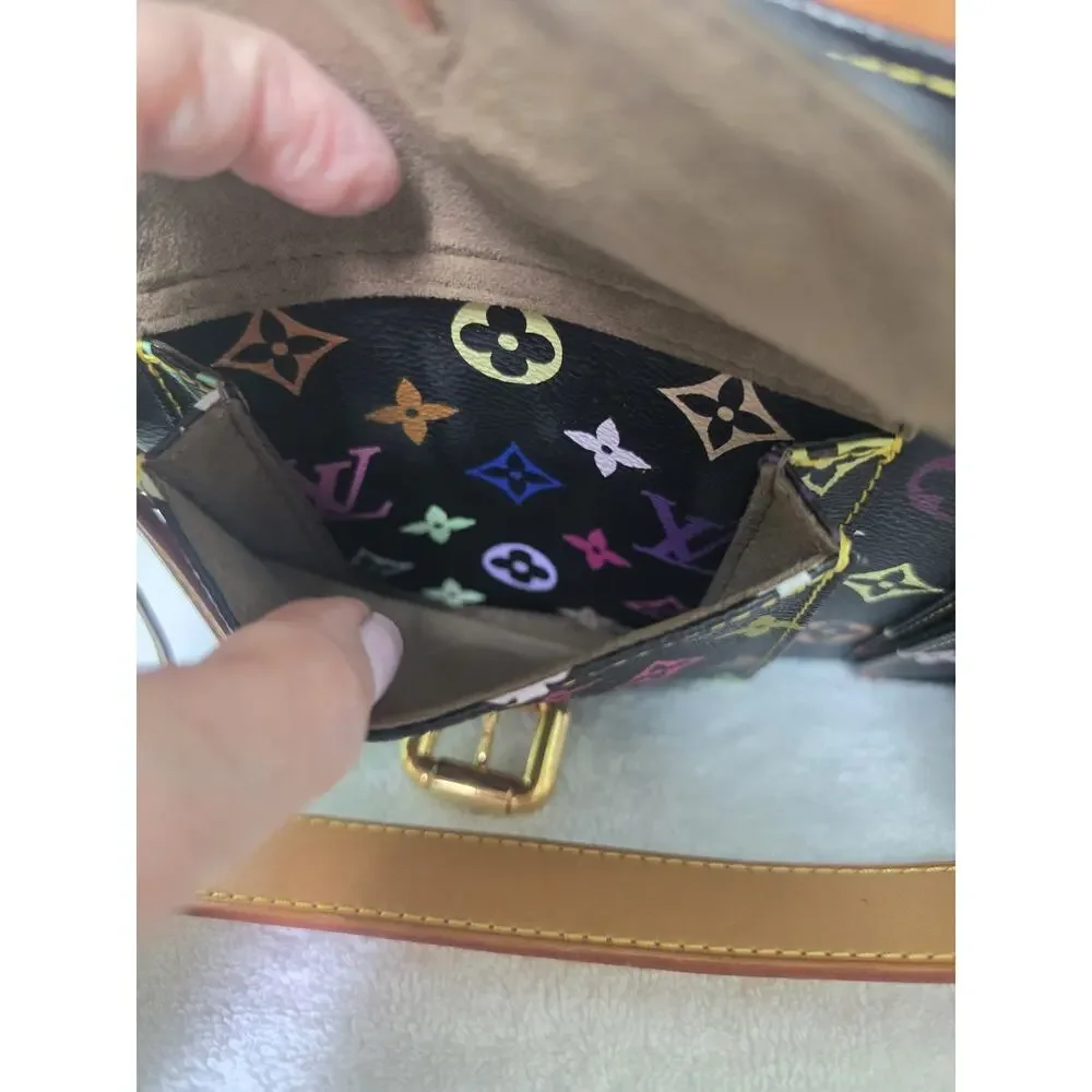 Louis Vuitton Monogram Multicolore Black Murakami Rina Crossbody w/COA